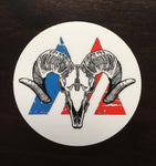3in Ram Head Sticker